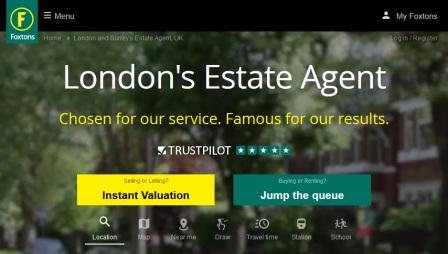 Foxtons Real Estate Website