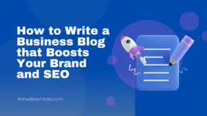How to Write an SEO-Optimized Business Blog Business blogger working on a laptop
